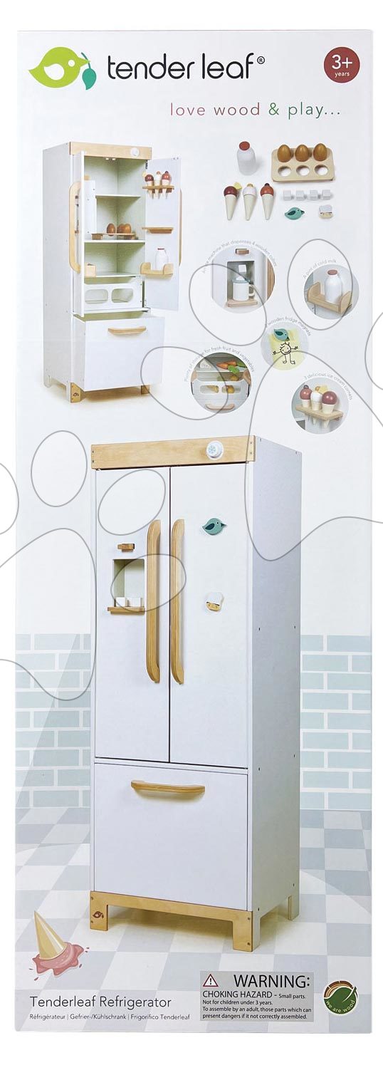Kühlschrank aus Holz mit Eisspender Refridgerator Tender Lea