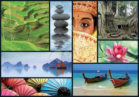 1000 darabos puzzle - Puzzle Colours of Asia Educa - 1