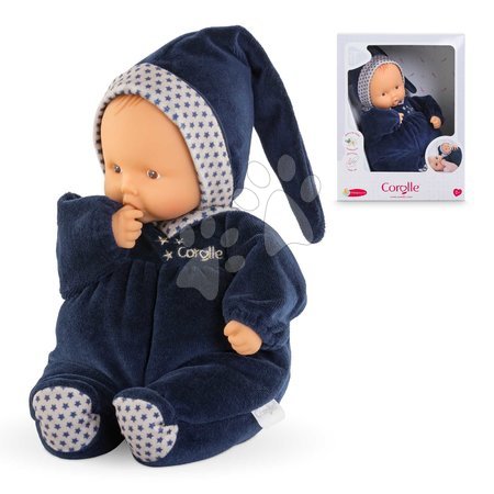 Dolls from 0 months - Bábika Babipouce Navy Blue Starry Dreams Mon Doudou Corolle - 5