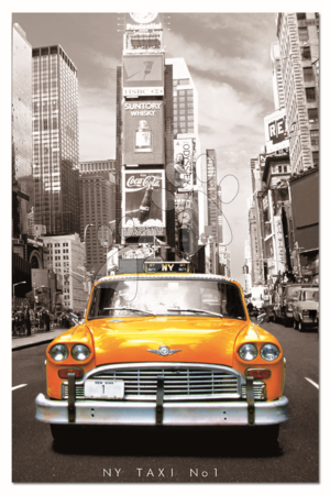 Puzzle 1000-dijelne - EDUCA 14836 PUZZLE 1000 dielov Miniature Taxi No 1, New York + FIX PUZZLE LEPIDLO - 1