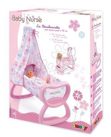 Postieľky a kolísky pre bábiky - Kolíska Baby Nurse Smoby - 2