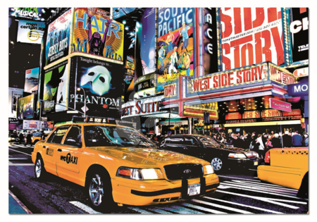 Puzzle 1500 dílků - Puzzle Taxi na Times Square Educa - 1