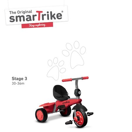 Tricikli od 10. meseca - Tricikel Carnival Red Touch Steering smarTrike 3v1 - 4