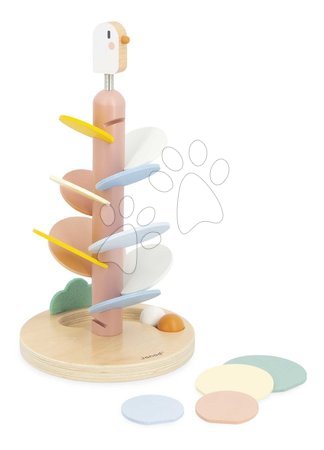 Wooden developmental toys - Wooden ball track Birdie Bird Ball Run Sweet Cocoon Janod - 2