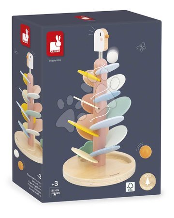 Wooden developmental toys - Wooden ball track Birdie Bird Ball Run Sweet Cocoon Janod - 9