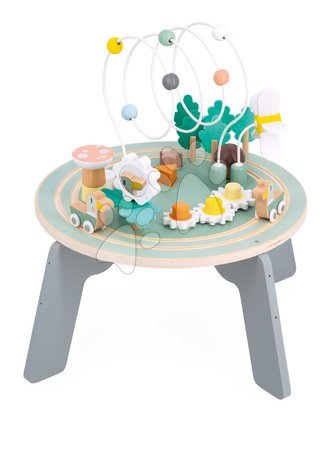 Dřevěné didaktické hračky - Drevený didaktický stolík Záhrada Garden Activity Table Sweet Cocoon Janod - 1