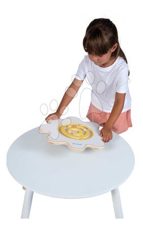 Wooden developmental toys - Balance board with labyrinth Flower Balance Board Sweet Cocoon Janod - 6