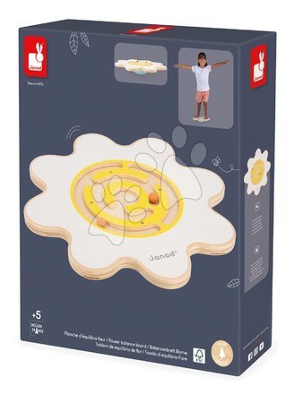 Jouets didactiques en bois - Balančná doska s labyrintom Kvet Flower Balance Board Sweet Cocoon Janod - 9