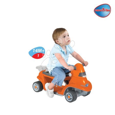 Romobili na tri kotača - SMART TRIKE 3812606  Kolobežka a odrážadlo All in One 2v1 oranžová od 14 mesiacov - 2