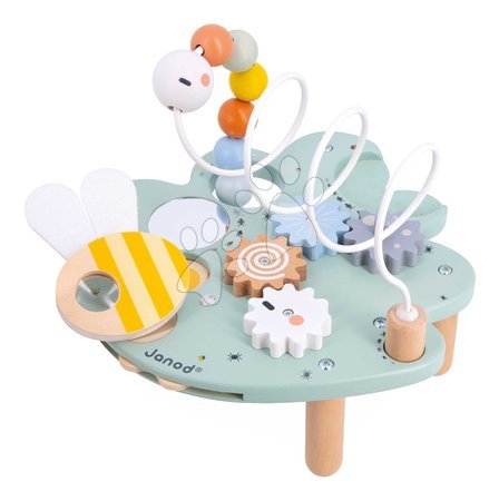 Jouets didactiques en bois - Drevený didaktický stolík List Activity Leaf Sweet Cocoon Janod - 3