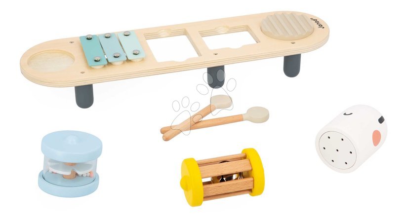 Wooden musical toy instruments - Wooden Musical Table Caterpillar Musical Stand Sweet Cocoon Janod - 3