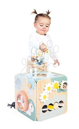 Jouets didactiques en bois - Drevená didaktická kocka Záhrada Multiactivity Maxi Cube Sweet Cocoon Janod - 10