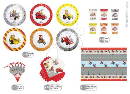 Cutlery, tableware and bibs - Birthday Set P'tit Garcon Pazapa Tableware Set - 4