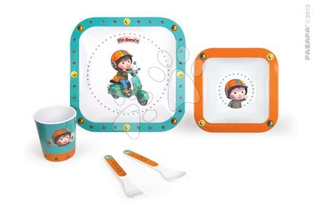 Seturi pentru masă - Set veselă Melamine Set Walter's Scooter Pazapa - 3