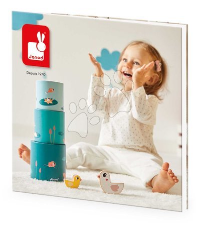 Wooden developmental toys - Educational box for stimulating sensory perception Janod - 26