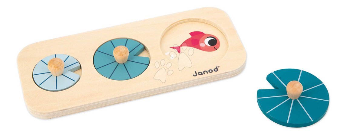 Wooden developmental toys - Educational box for stimulating sensory perception Janod - 16