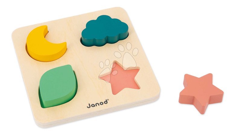 Wooden developmental toys - Educational box for improving fine motor skills Janod - 12