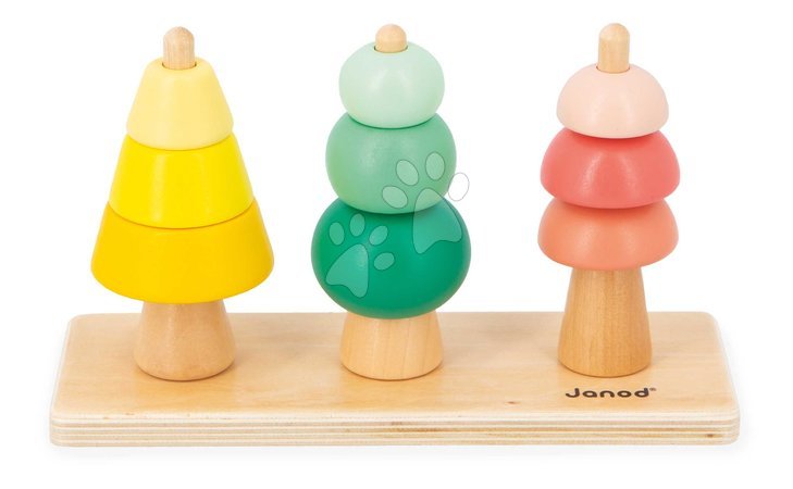 Wooden developmental toys - Educational box for the development of cognitive abilities Janod - 14