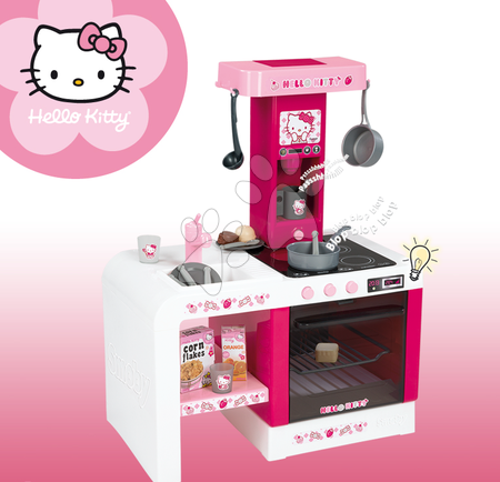 Kuchnia dla dzieci zestawy - Zestaw kuchnia Hello Kitty Cheftronic Smoby - 5