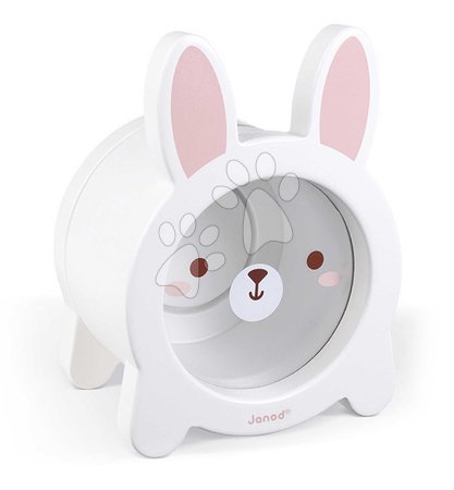 Drewniane gry edukacyjne  - Drevená pokladnička Zajačik Rabbit Moneybox Janod - 1