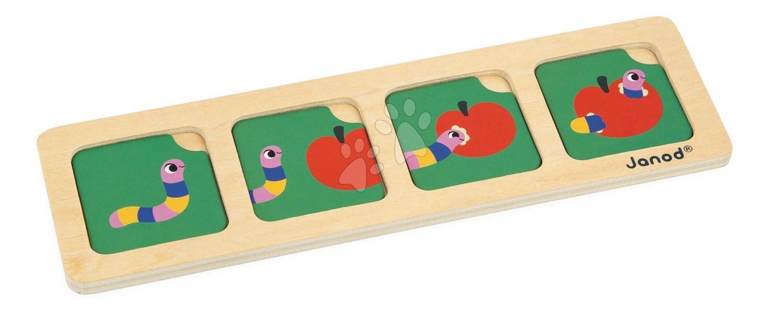 Juegos de aprendizaje de madera - Vzdelávacia hra časová následnosť Záhrada The Garden Sequences Cards Janod - 1