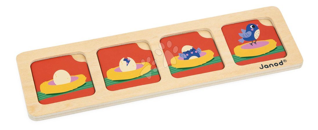 Wooden educational games - Vzdelávacia hra časová následnosť Záhrada The Garden Sequences Cards Janod - 4