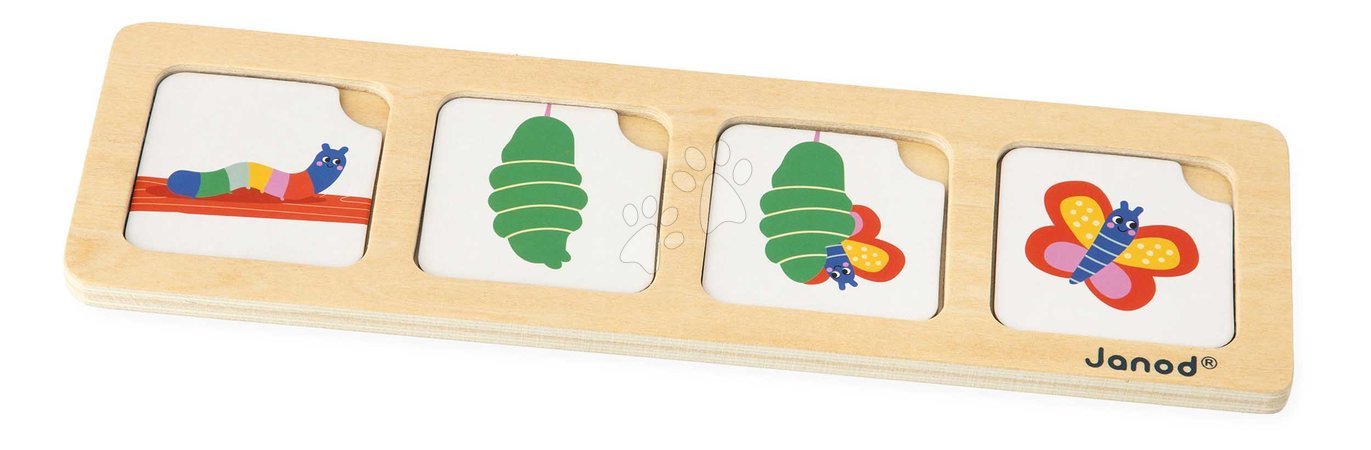 Jocuri educative din lemn - Joc educativ de succesiune temporală Grădina The Garden Sequences Cards Janod - 5