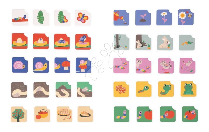 Wooden educational games - Vzdelávacia hra časová následnosť Záhrada The Garden Sequences Cards Janod - 12