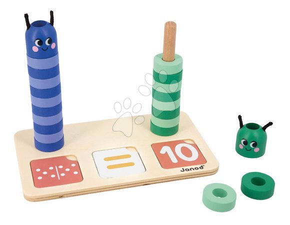 Wooden educational games - Vzdelávacia hra skladanie a porovnávanie Čísla Number Compo and Comparison Janod - 2