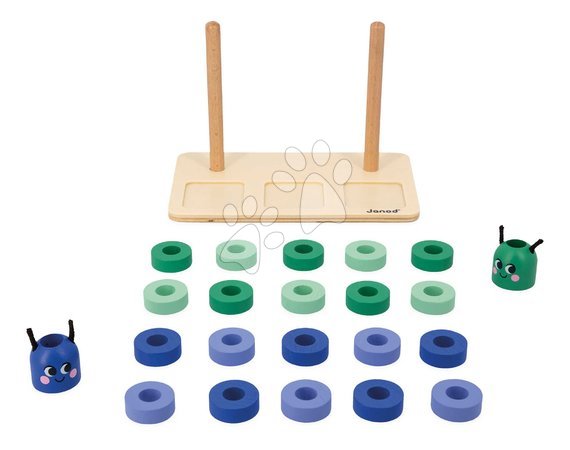 Giochi didattici in legno - Vzdelávacia hra skladanie a porovnávanie Čísla Number Compo and Comparison Janod - 6