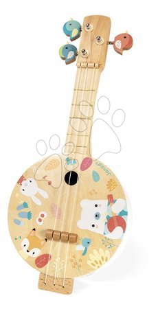 Wooden musical toy instruments - Drevený hudobný nástroj bendžo Banjo Pure Janod - 1