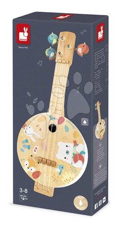 Wooden musical toy instruments - Drevený hudobný nástroj bendžo Banjo Pure Janod - 3