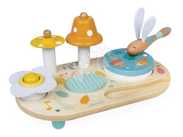 Wooden musical toy instruments - Drevený hudobný stolík Musical Table Pure Janod - 4