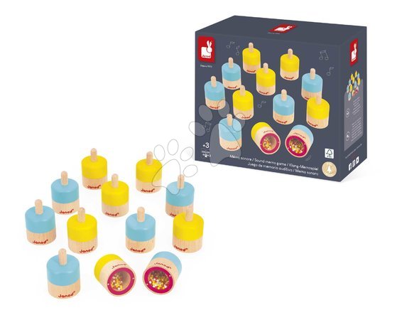 Wooden developmental toys - Zvuková hra Pexeso Sound Memo Game Sensory Janod - 6