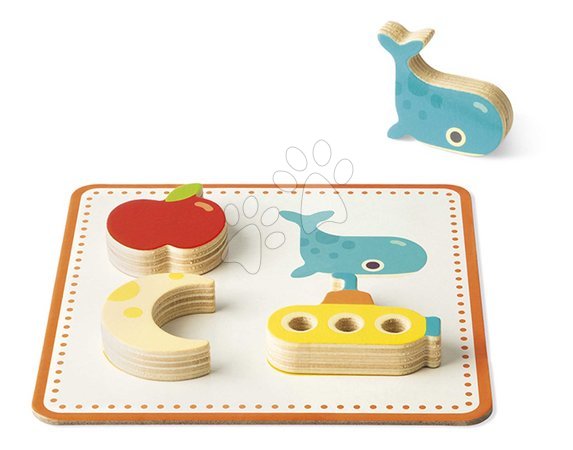 Wooden developmental toys - Senzorické pexeso Memo Touch Recognition Game Janod - 11