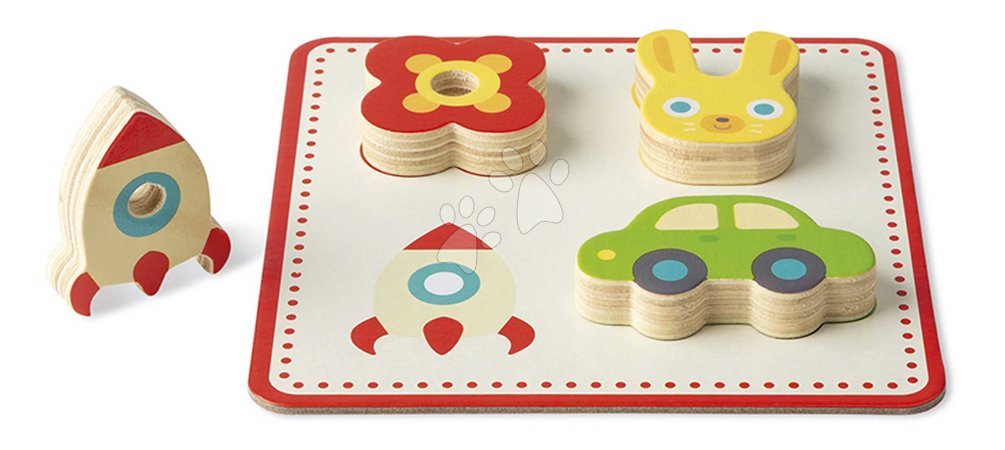 Jouets didactiques en bois - Senzorické pexeso Memo Touch Recognition Game Janod - 14