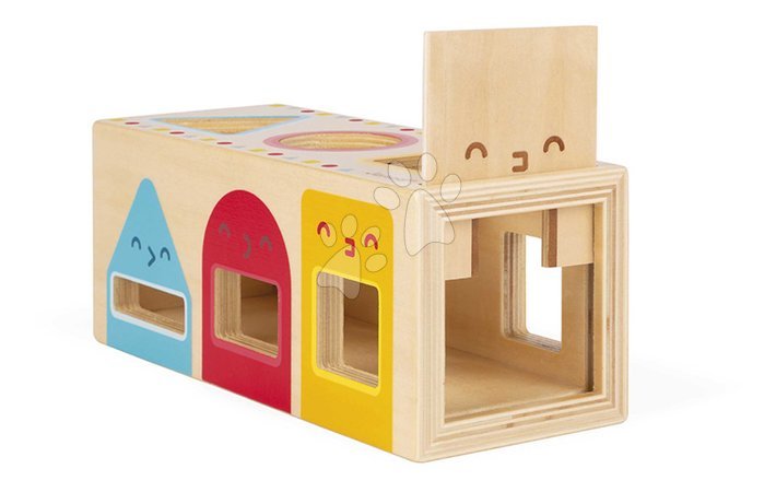 Drewniane zabawki edukacyjne - Drevená vkladačka Montessori Tvary Geometric Shapes Box Janod - 2