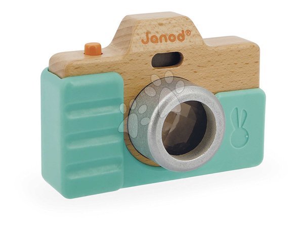 Wooden pretend play sets - Drevený fotoaparát so zvukom a svetlom Camera Janod - 3