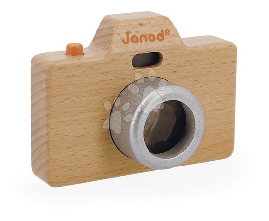 Wooden pretend play sets - Drevený fotoaparát so zvukom a svetlom Camera Janod - 5