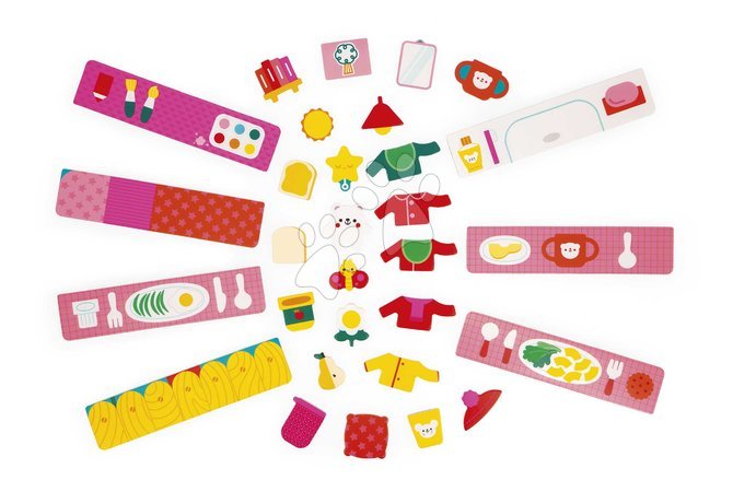 Jouets magnétiques en bois - Magnetická hra Denné aktivity Mačka The Daily Routines Cat Janod - 7