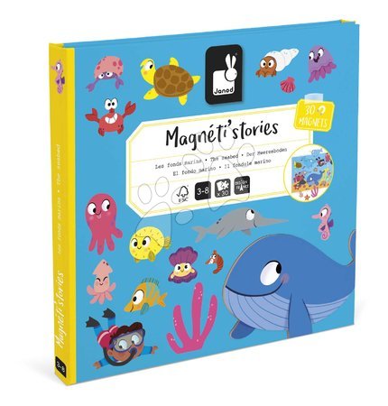 Magnete für Kinder - Magnetická kniha Morský svet Magnetistories Janod - 8