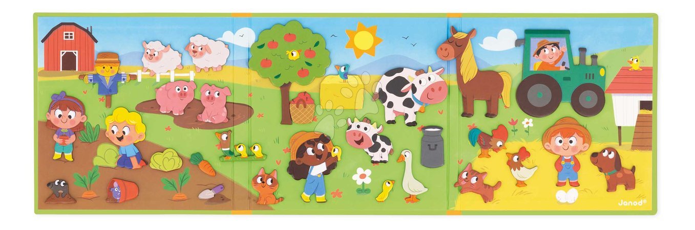 Creative and educational toys | Page 3 - Magnetická kniha Farma The Farm Magnetistories Janod 