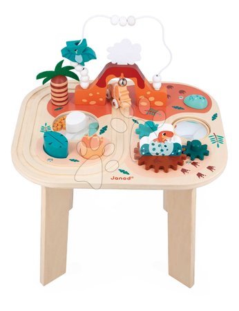 Dřevěné hračky | Strana 7 - Drevený didaktický stolík Dinosaurus Dino Activity Table Janod