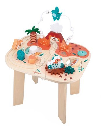 Jouets didactiques en bois - Drevený didaktický stolík Dinosaurus Dino Activity Table Janod - 1