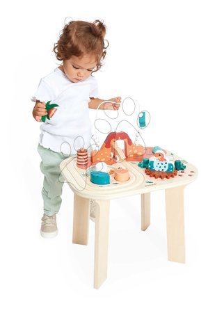  Készségfejlesztő fajátékok - Fa készségfejlesztő asztal Dinosaurus Dino Activity Table Janod - 14