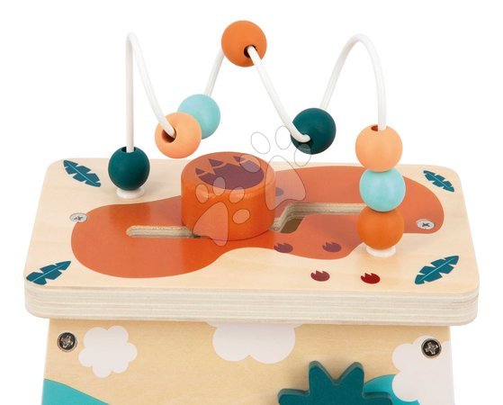 Wooden developmental toys - Drevená didaktická hračka Sopka Dino Multiactivity Volcano Janod - 3