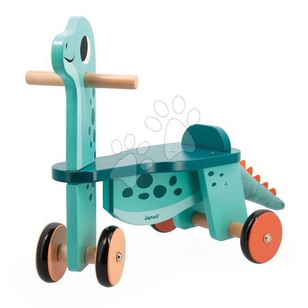 Babytaxiuri din lemn - Babytaxiu din lemn Portosaurus Dino Ride-On Janod - 6