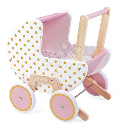 Muñecas | Página 19 - Drevený kočík pre bábiku Candy Chic Doll's Pram Janod