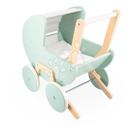 Poussettes en bois pour poupées - Drevený kočík pre bábiku Zen Doll's Pram Janod - 1