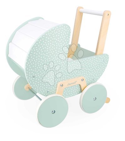 Puppenwagen aus Holz - Drevený kočík pre bábiku Zen Doll's Pram Janod - 4